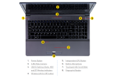 SANTIA Clevo W355STQ Portable Clevo W355SSQ format 15.6"