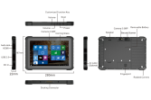 SANTIA Serveur Rack Tablette incassable, antichoc, étanche, écran tactile, très grande autonomie, durcie, militarisée IP65  - KX-10H