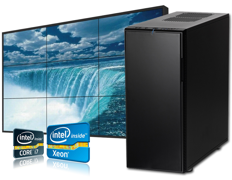 Jumbo 490 - PC fixe, PC industriel, ordinateur compatible Ubuntu, Debian, Fedora, Mint, Windows - Boîtier Fractal Define XL R2 Black Pearl - SANTIA