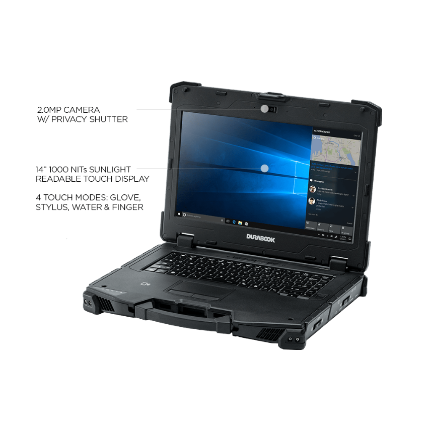 Durabook Z14i V2 - Portable Durabook militarisé Z14i - SANTIA