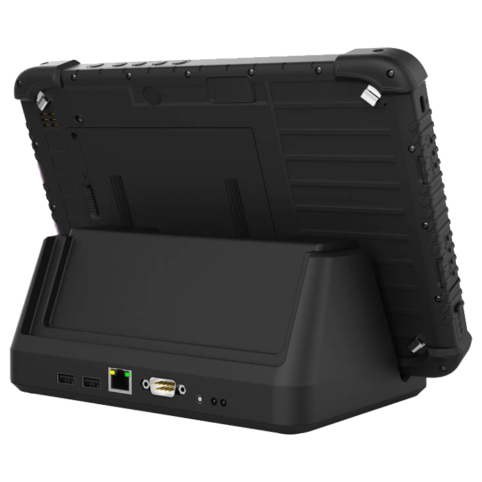 SANTIA - Tablette KX-12R tablette tactile durcie Full HD IP65 avec clavier amovible SANTIA - Tablette KX-12R - Station accueil pour tablette tactile durcie Full HD IP65