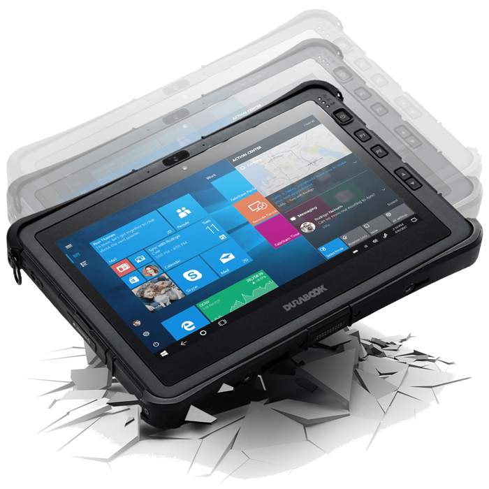 SANTIA - Tablette Durabook U11I ST - tablettes tactiles très solides, incassables militarisés étanches - Compatibilité normes MIL et IP
