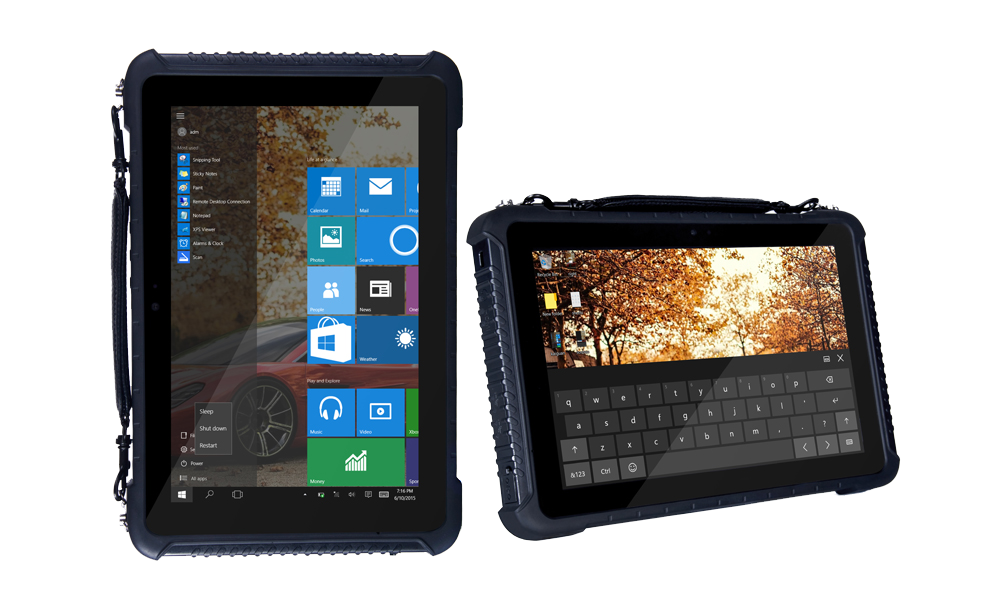 Tablette KX-10H - Tablette incassable, antichoc, étanche, écran tactile, très grande autonomie, durcie, militarisée IP65  - KX-10H - SANTIA