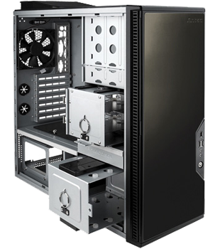 Enterprise 370 - Ordinateur PC très puissant, silencieux, certifié compatible linux - Système de refroidissement - SANTIA