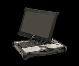 Durabook R13S Pro - Tablet PC durci IP54 avec écran tactile réversible en position Tablette