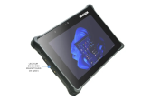 SANTIA Durabook R8 AV16 Tablette tactile étanche eau et poussière IP66 - Incassable - MIL-STD 810H - MIL-STD-461G - Durabook R8