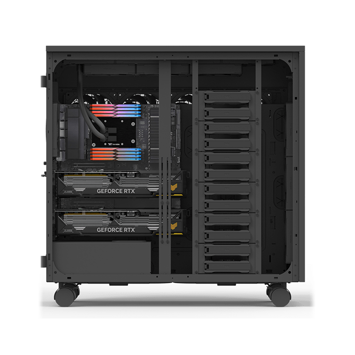 SANTIA Forensic RZ7 Assembleur français ordinateurs et PC de bureau très performants - Boîtier Forensic